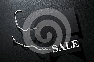 Black Sale tag background