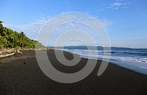 Black Sand Beach in Costa Rica