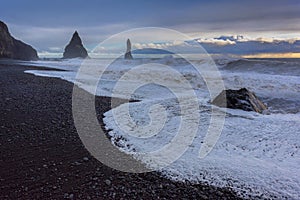 The black sand beach of Reynisfjara