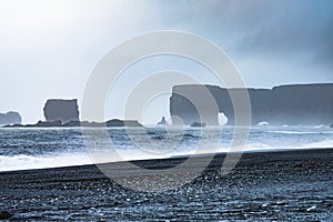 Black sand beach of Reynisfjara, Vik