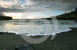 Black sand beach in Waianapanapa State park