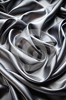 Black Satin Dark Fabric Texture