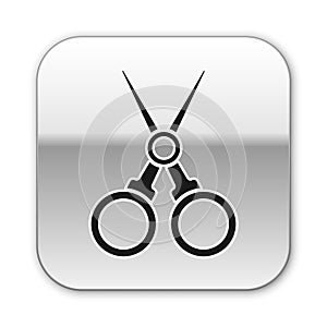 Black Scissors hairdresser icon isolated on white background. Hairdresser, fashion salon and barber sign. Barbershop