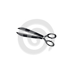 black scissors icon vector element design template