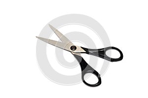Black scissors, isolate on a white background