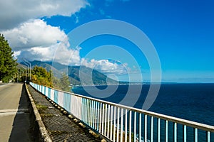 The black sea coast of Abkhazia.