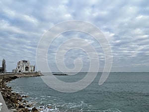 The Black Sea coast in Constanta city, Romania