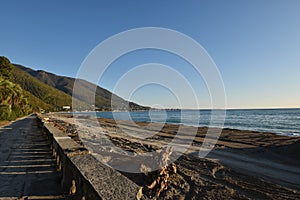 The Black Sea coast at Gagra Republic of Abkhazia