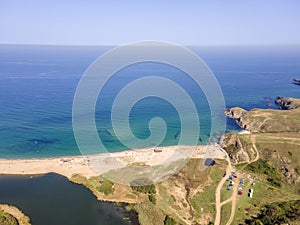 Black sea coast near Veleka Beach, Sinemorets, Bulgaria