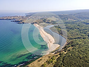 Black sea coast near Veleka Beach, Sinemorets, Bulgaria