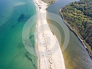 Black sea coast near Veleka Beach, Sinemorets, Bulgaria