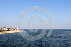 Black sea coast in Zatoka