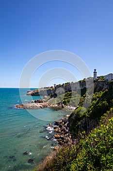 Black Sea coastal line and the lighthouse, Istanbul, Turkey