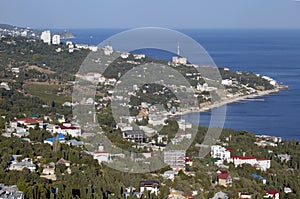 Black sea coastline in Crimea.