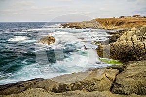 Black Sea Rocks Waves Summer