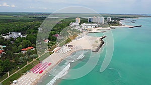 Black Sea, Romania. Neptun-Olimp beach.