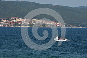 Black Sea view in july, in Sunny Beach resort.