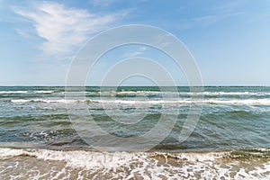 Black Sea Waves At Shoreline