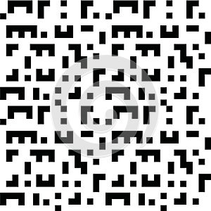 Black seamless background shapes similar to Tetris game