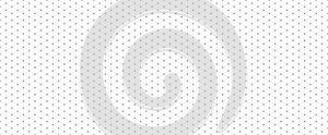 Black seamless isometric grid paper. Dotted triangular blueprint repeating pattern. Graph guide background for