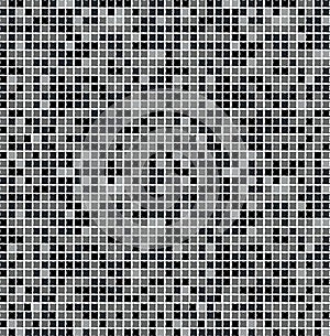 Black seamless mosaic