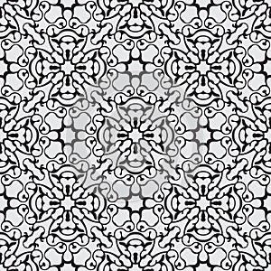 Black seamless pattern