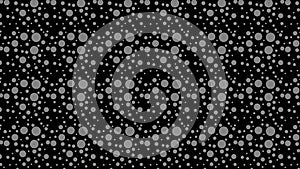 Black Seamless Random Circle Dots Pattern Vector