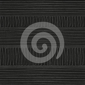 Black seamless texture with stripes pattern on grunge background, 3d illustration
