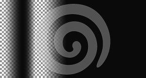 Black semi transparent background overlay with shadow effect.