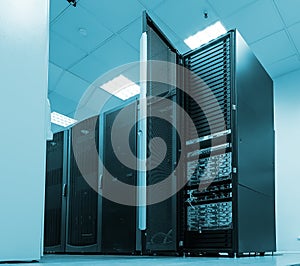 Black servers and hardwares in internet data center