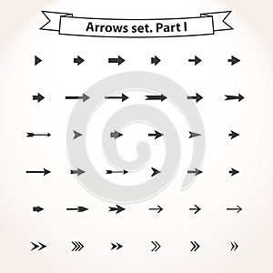 Black set arrows