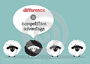 Black sheep is competitive advantage