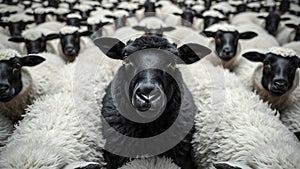The Black Sheep In The Herd Of White Sheep