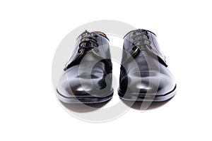 The black shoes isolated on white background