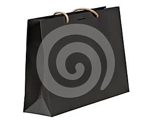 Black shopping bag.