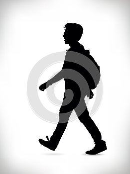 Black silhouette of a man vector illustration