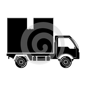 Nero trasporto camion carro 