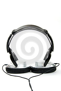 Black and silver Headphone