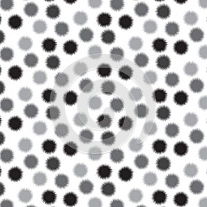 Black and silver shade roughen circle pattern background