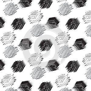 Black silver shade scribble mark pattern background