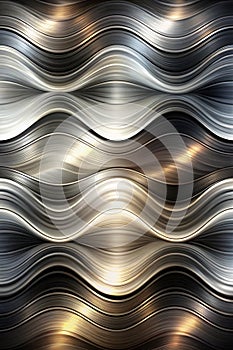 Black and silver wave abstract background