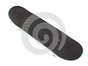 Black skateboard deck wooden board in detail for skater skate board