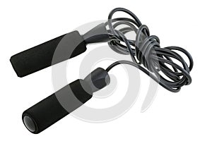 Black skipping rope (jump rope)