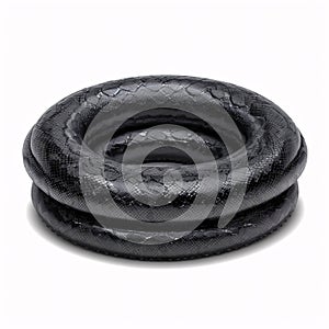 Black Snake is a 3D illustration isolated on a white background.