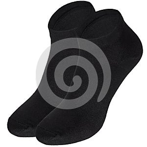 Black socks isolated