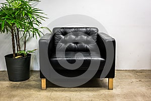 Black sofa