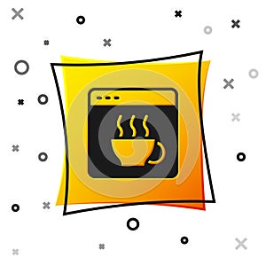 Black Software, web developer programming code icon isolated on white background. Javascript computer script random