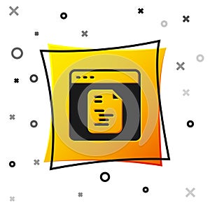 Black Software, web developer programming code icon isolated on white background. Javascript computer script random