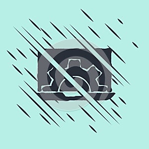 Black Software, web development, programming concept icon isolated on green background. Programming language and program