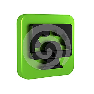 Black Software, web development, programming concept icon isolated on transparent background. Programming language and